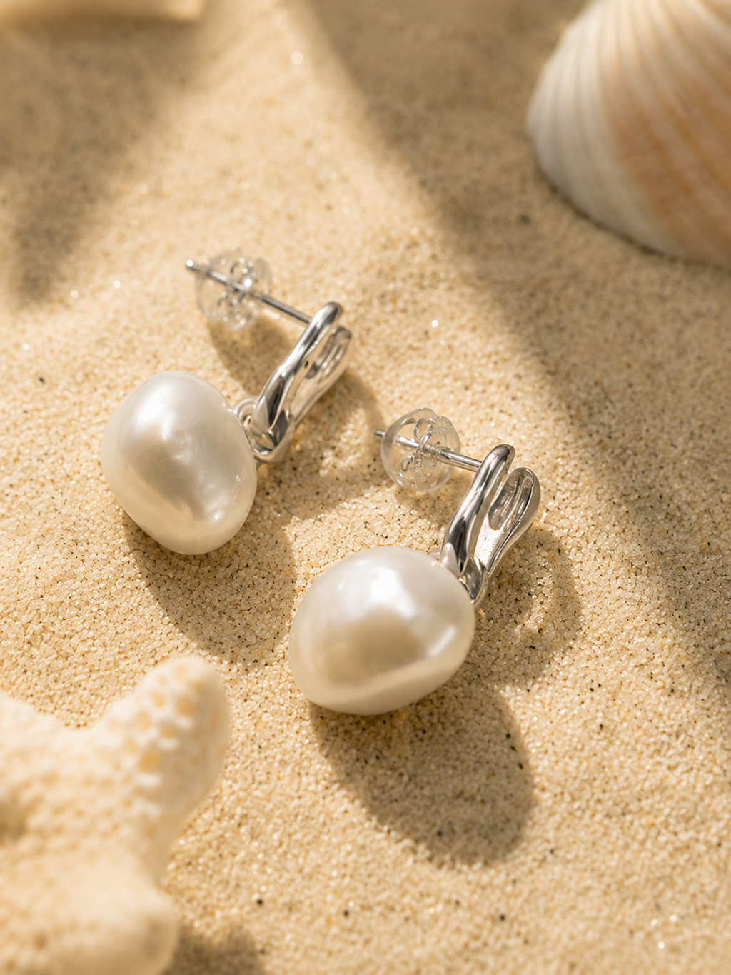 The Elara Baroque Pearl Earrings