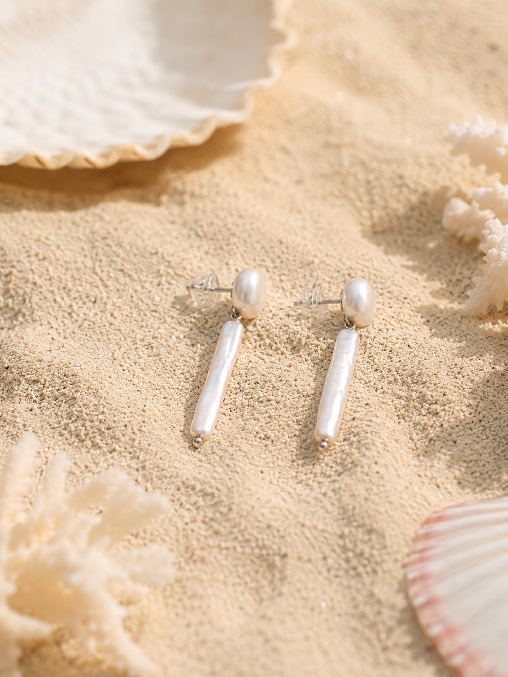 Tidal Pearl Drop Earrings