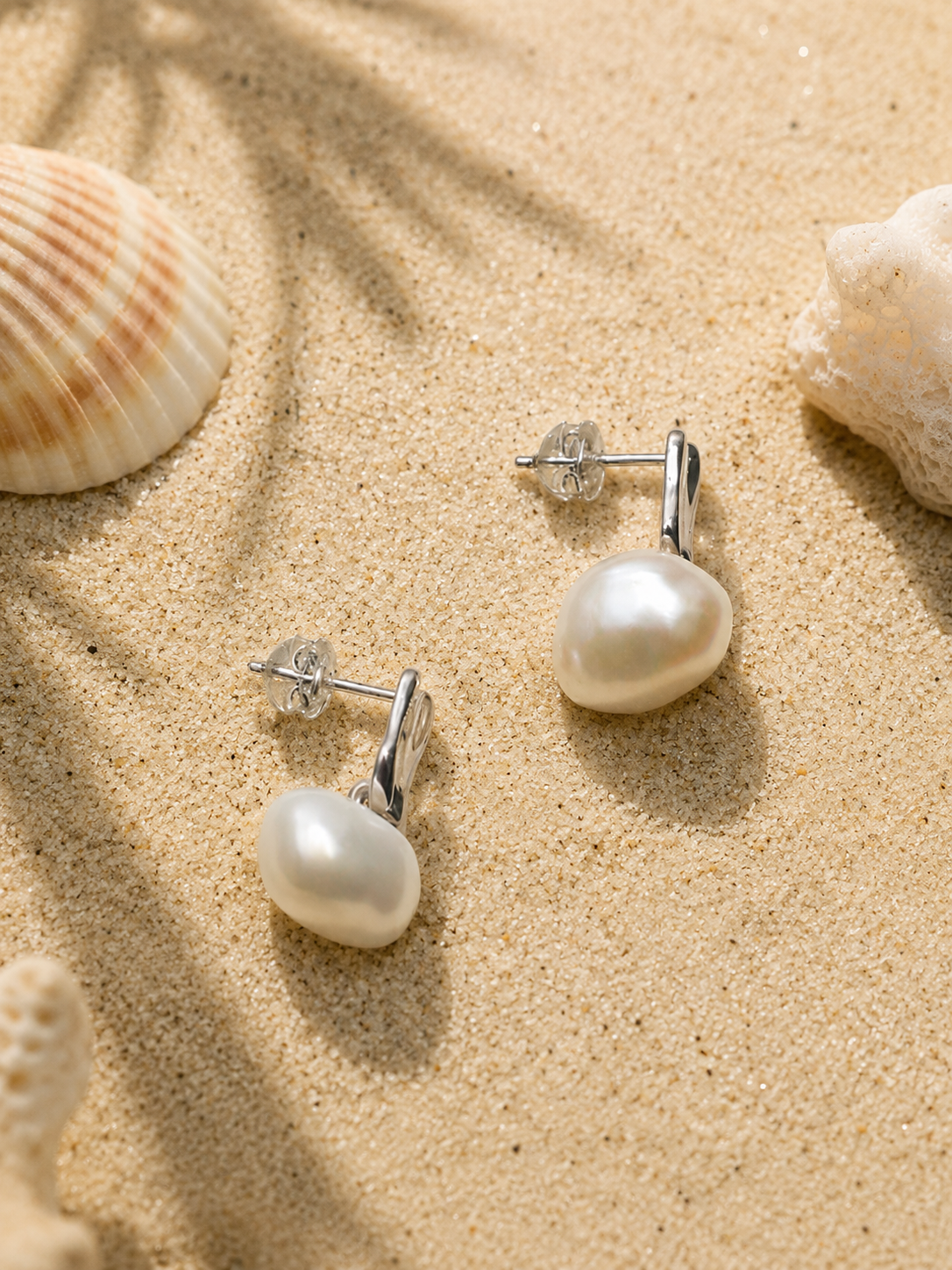 The Elara Baroque Pearl Earrings