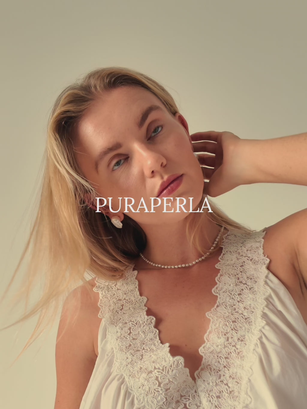 Maris Large Baroque Pearl Stud Earrings